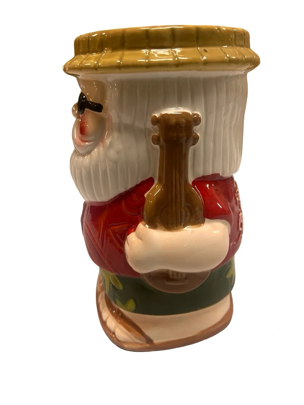 Beachbum Berry Sippin' Surfin Santa Christmas Ceramic Tiki Mug Bar Mancave